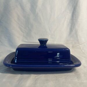 ~NWT Fiestaware Blue Butter Dish Lapis Made in USA~